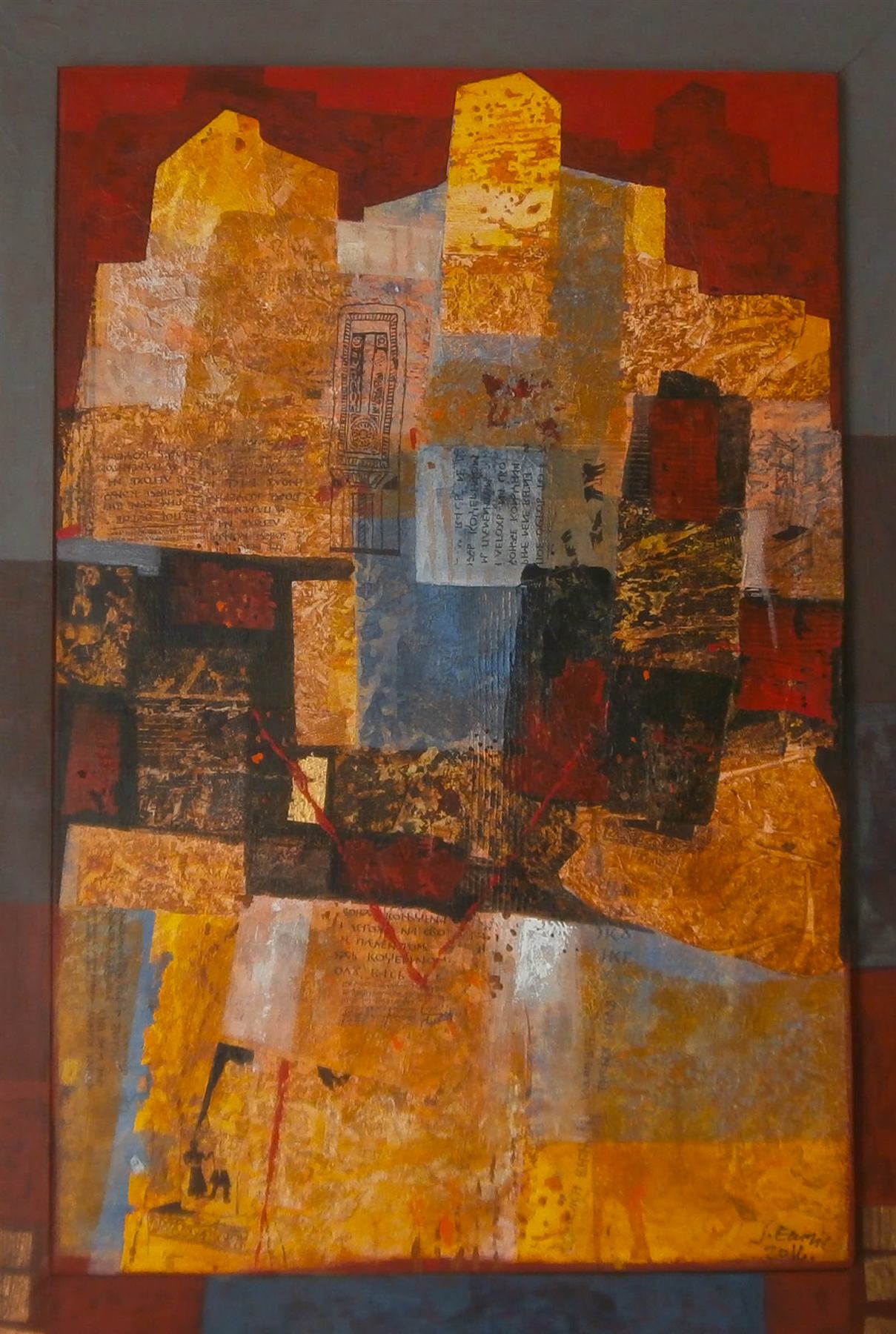 Laterna Magica II, oil on canvas, 93 × 66 cm, 2016.