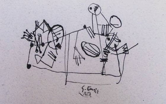 Untitled X. Drawing by Sead Emrić, 11 of 14.