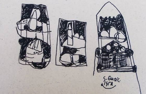 Untitled VIII. Drawing by Sead Emrić, 10 of 14.
