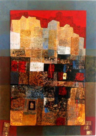 Summa Bosniaca II. Painting by Sead Emrić, 256 of 289.